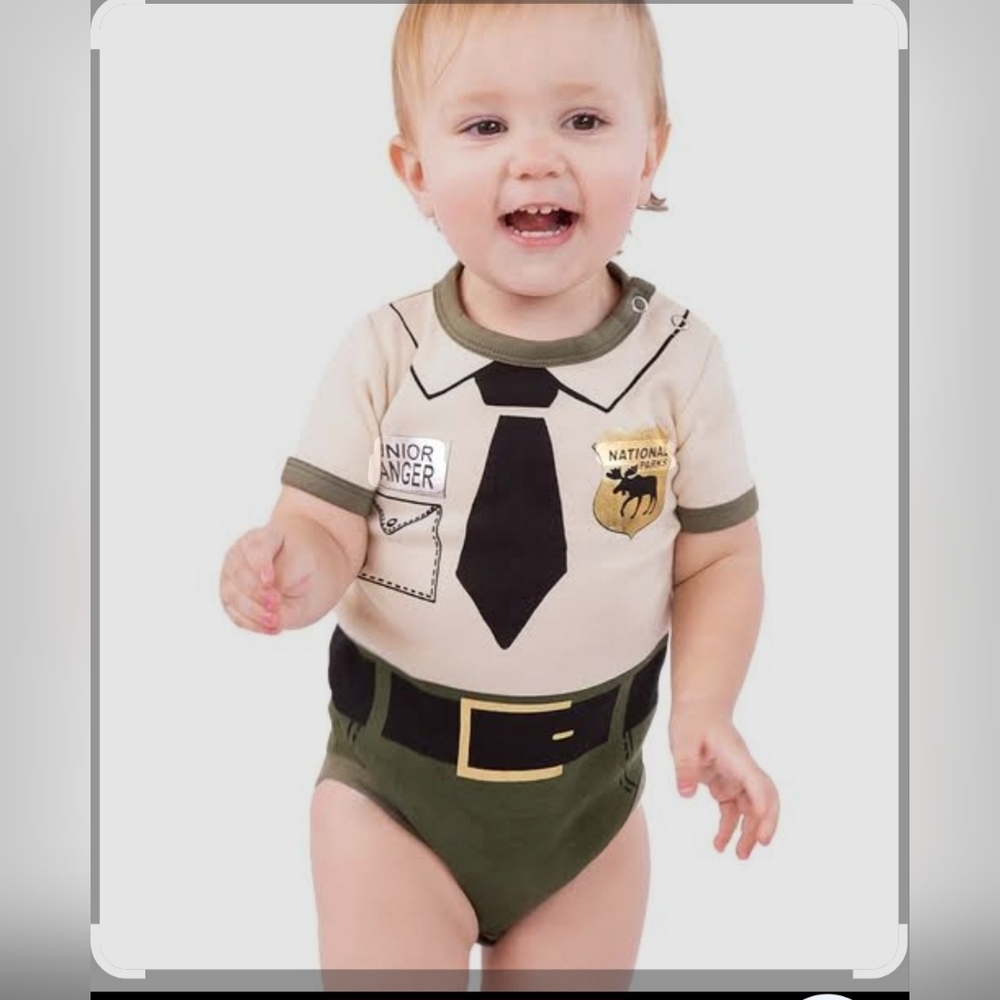 Lazy One Ranger Creeper Baby Onesie Size 12months